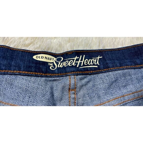 EUC Women’s Blue Jean Sweetheart Shorts by Old Navy Size 8 - Picture 3 of 8